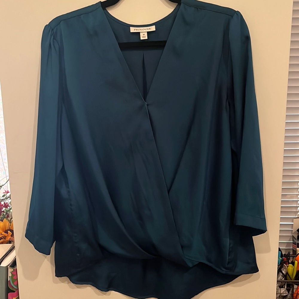 prologue teal dress top